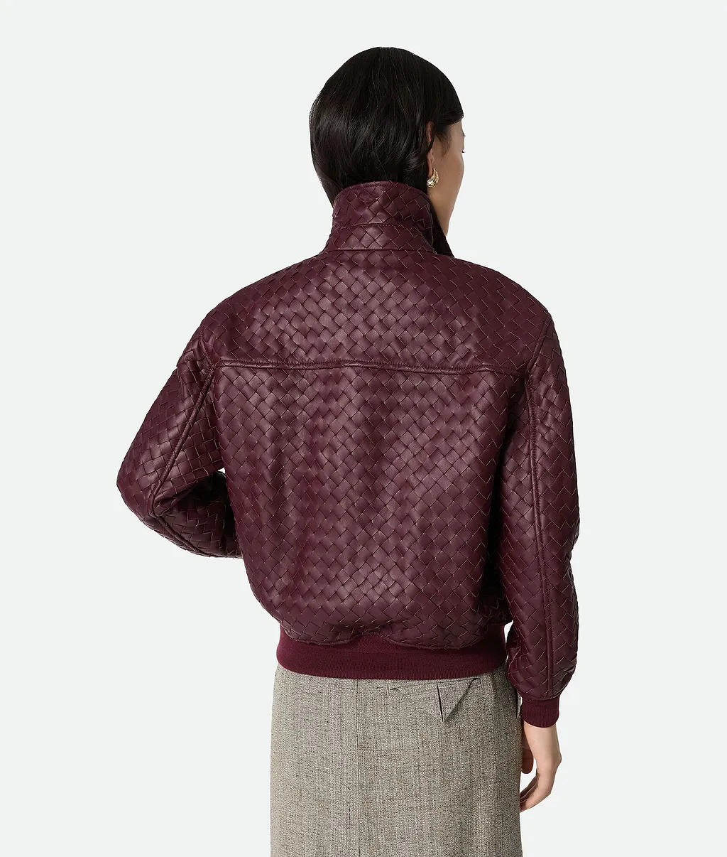 Intrecciato Leather Blouson