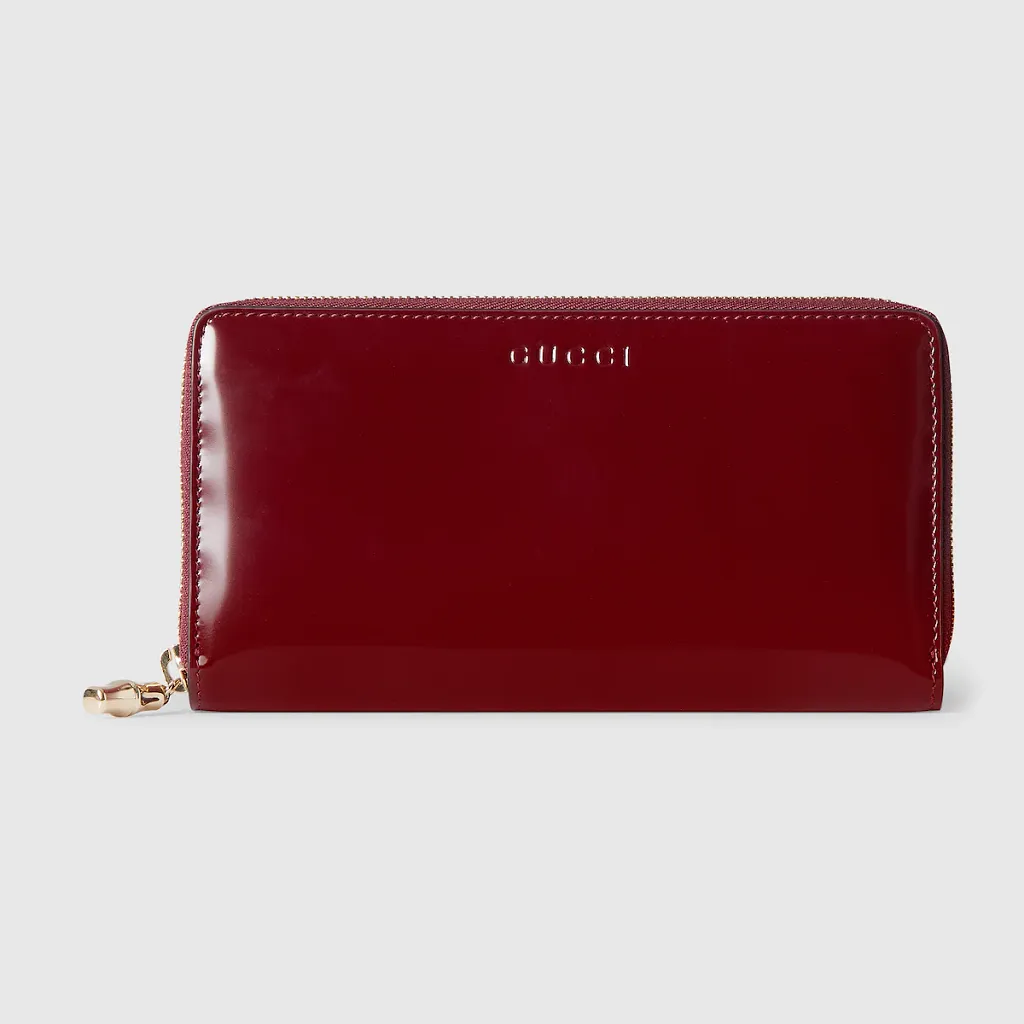 Zip Around Wallet With Bamboo