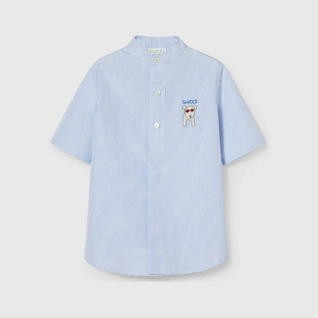 Children's Embroidered Cotton Shirt