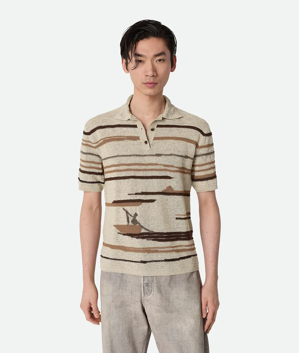 Linen And Cotton Polo