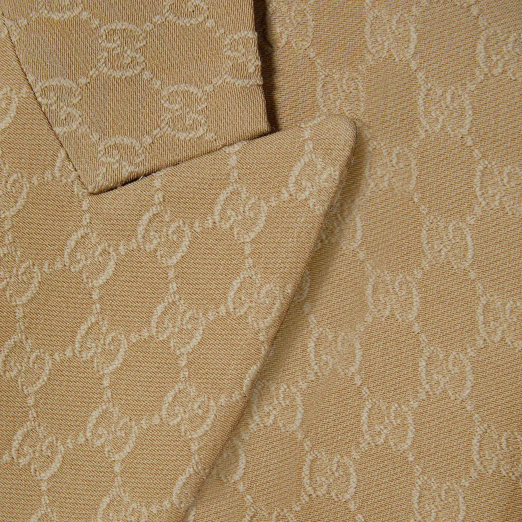 Gg Silk Wool CrÊPe Jacquard Jacket