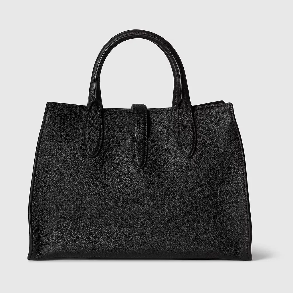 Medium Tote Bag With Hook Closure