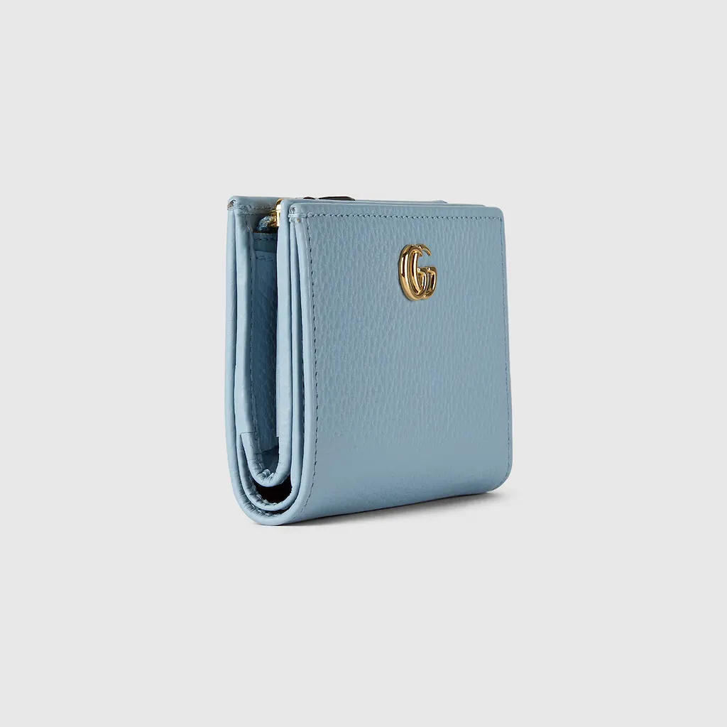 Bi-Color Gg Marmont Small Wallet