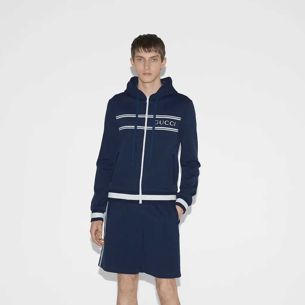 Technical Jersey Hooded Sweatshirt
