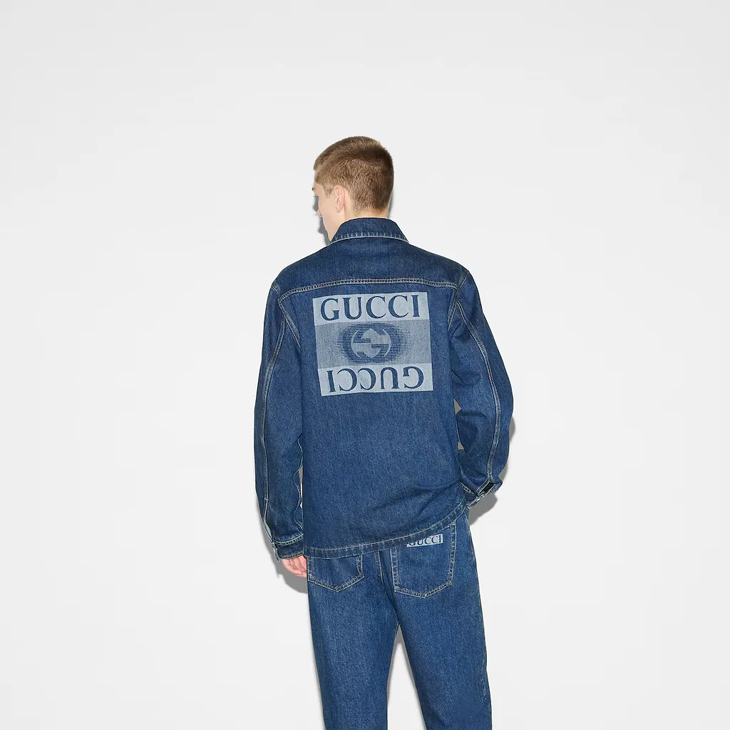 Lasered Denim Jacket