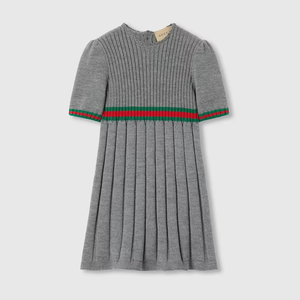 Children's Wool Dress With Web