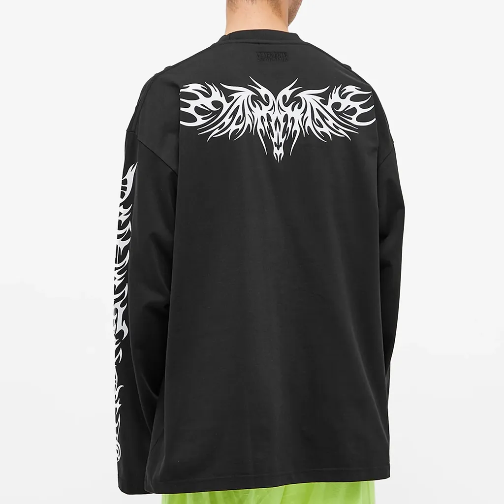 GOTHIC TRIBAL LOGO LONGSLEEVE
