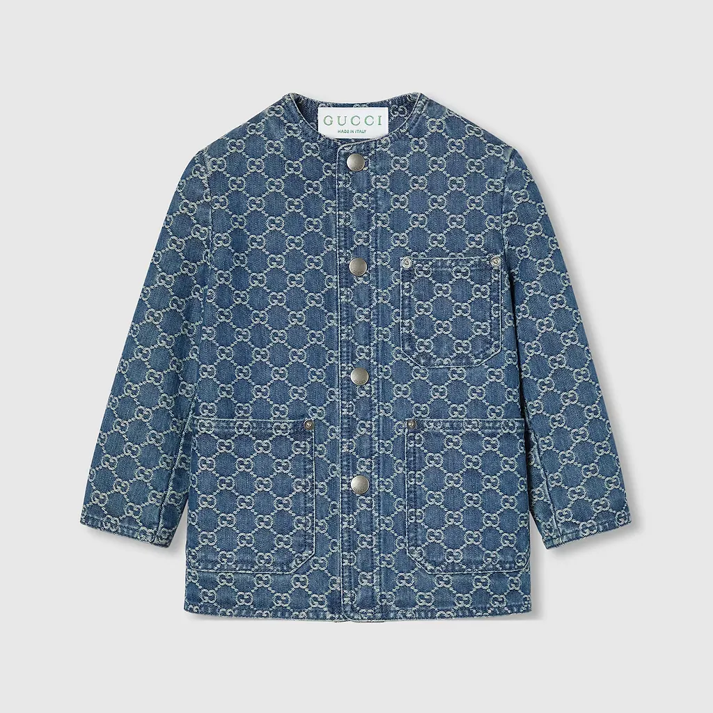 Children's Gg Denim Jacquard Jacket