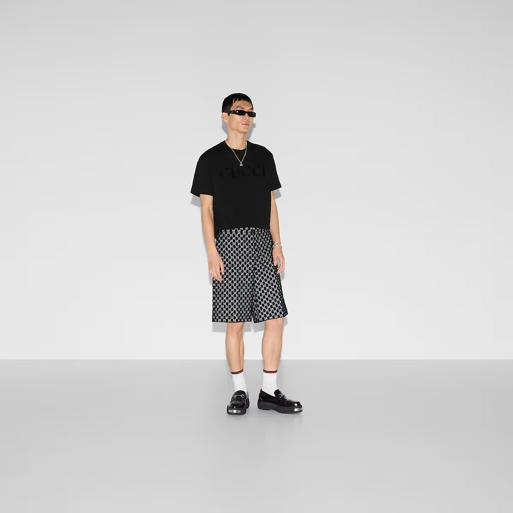 Cotton Jersey T-Shirt With Embroidery