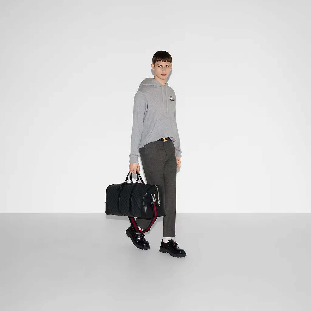 Gg Black Medium Duffle Bag