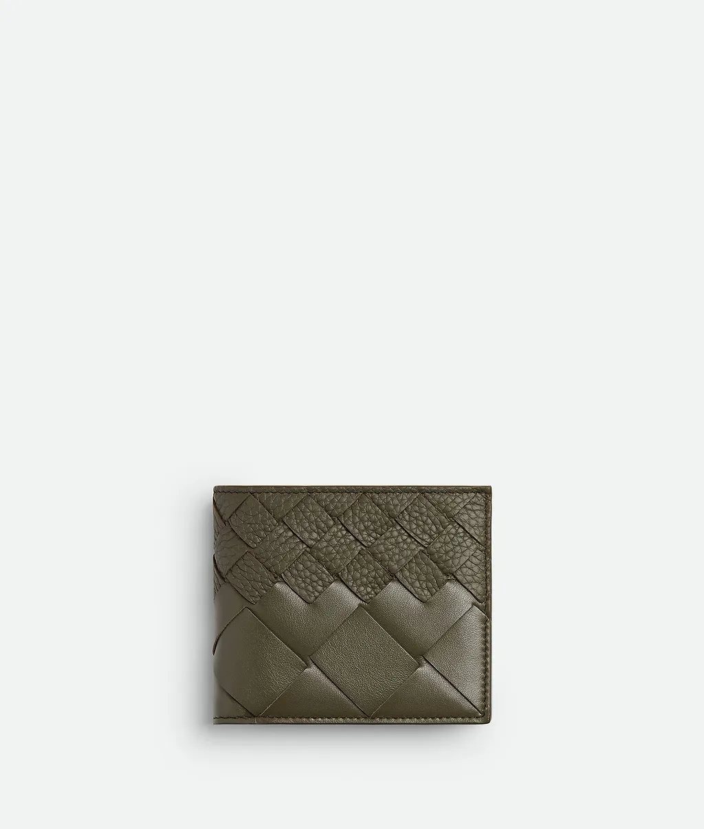 Intrecciato Bi-Fold Wallet With Coin Purse