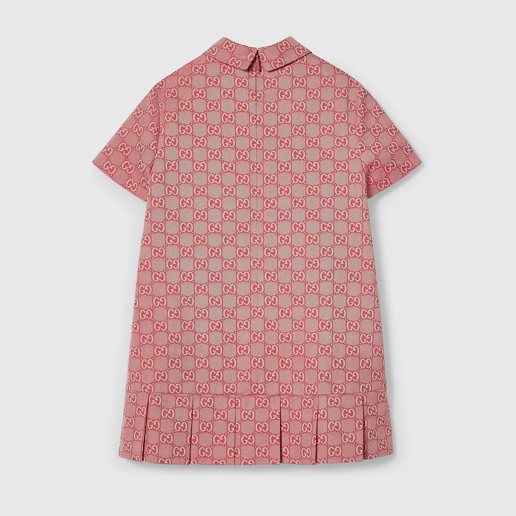 Children's Gg Cotton Twill Dress