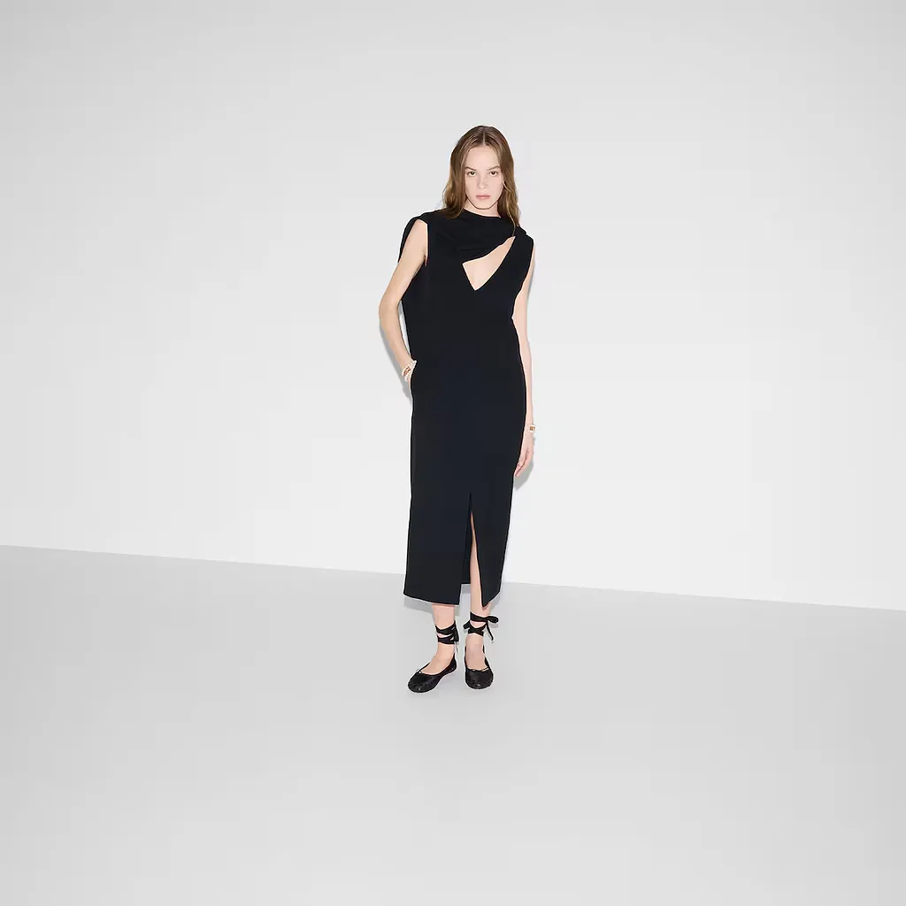 Acetate Viscose Sable Dress