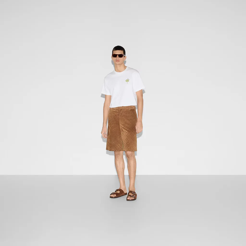 Gg Suede Shorts
