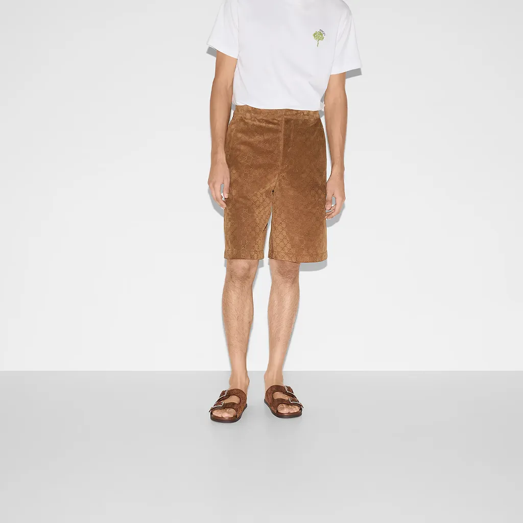 Gg Suede Shorts
