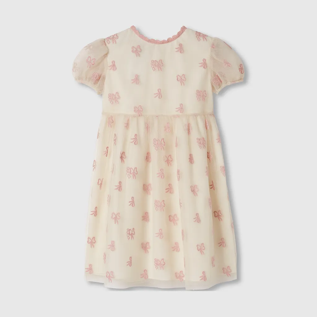 Children's Embroidered Tulle Dress
