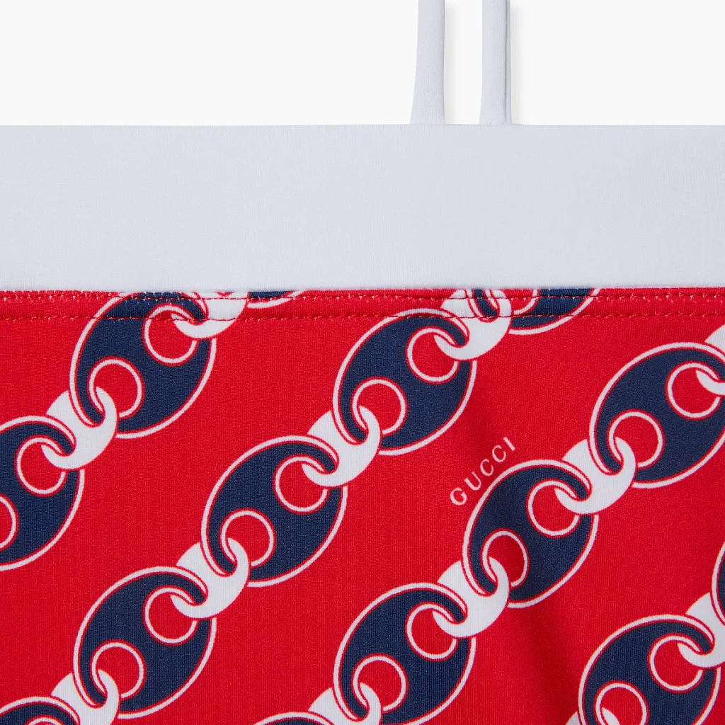 Printed Stretch Jersey Swimsuit