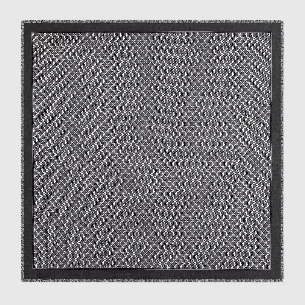 Laminated Gg Wool Shawl