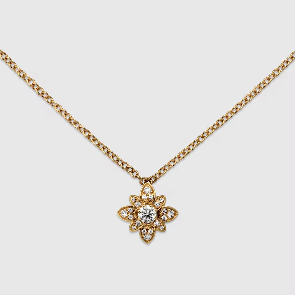 Gucci Flora 18K Chain Necklace