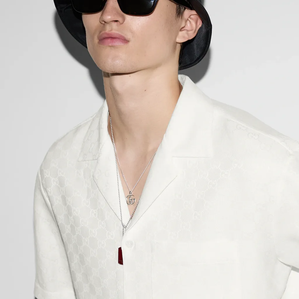 Linen Blend Gg Canvas Shirt