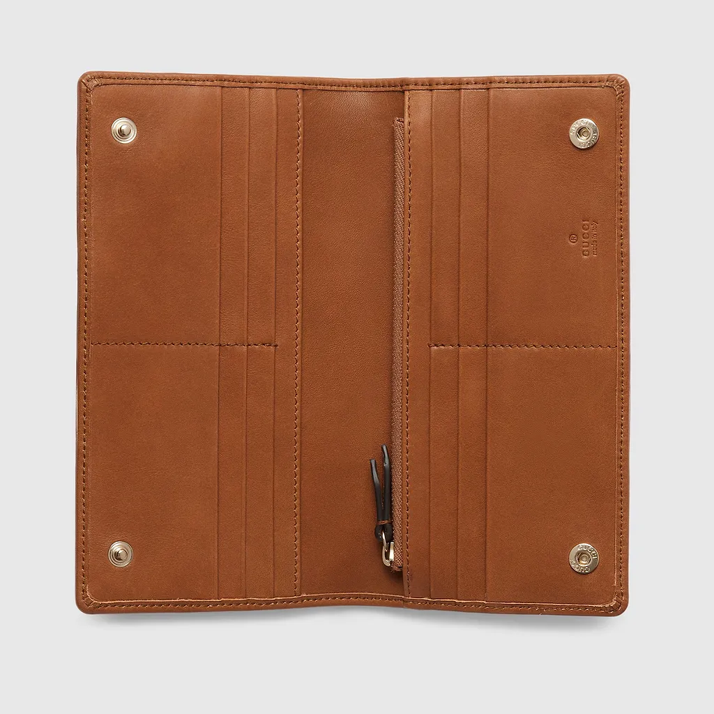 Gg Emblem Continental Wallet