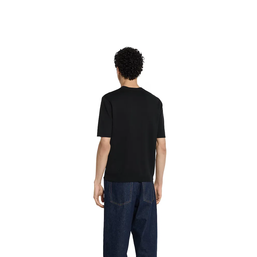 Silk Cotton T-Shirt With Gucci Intarsia