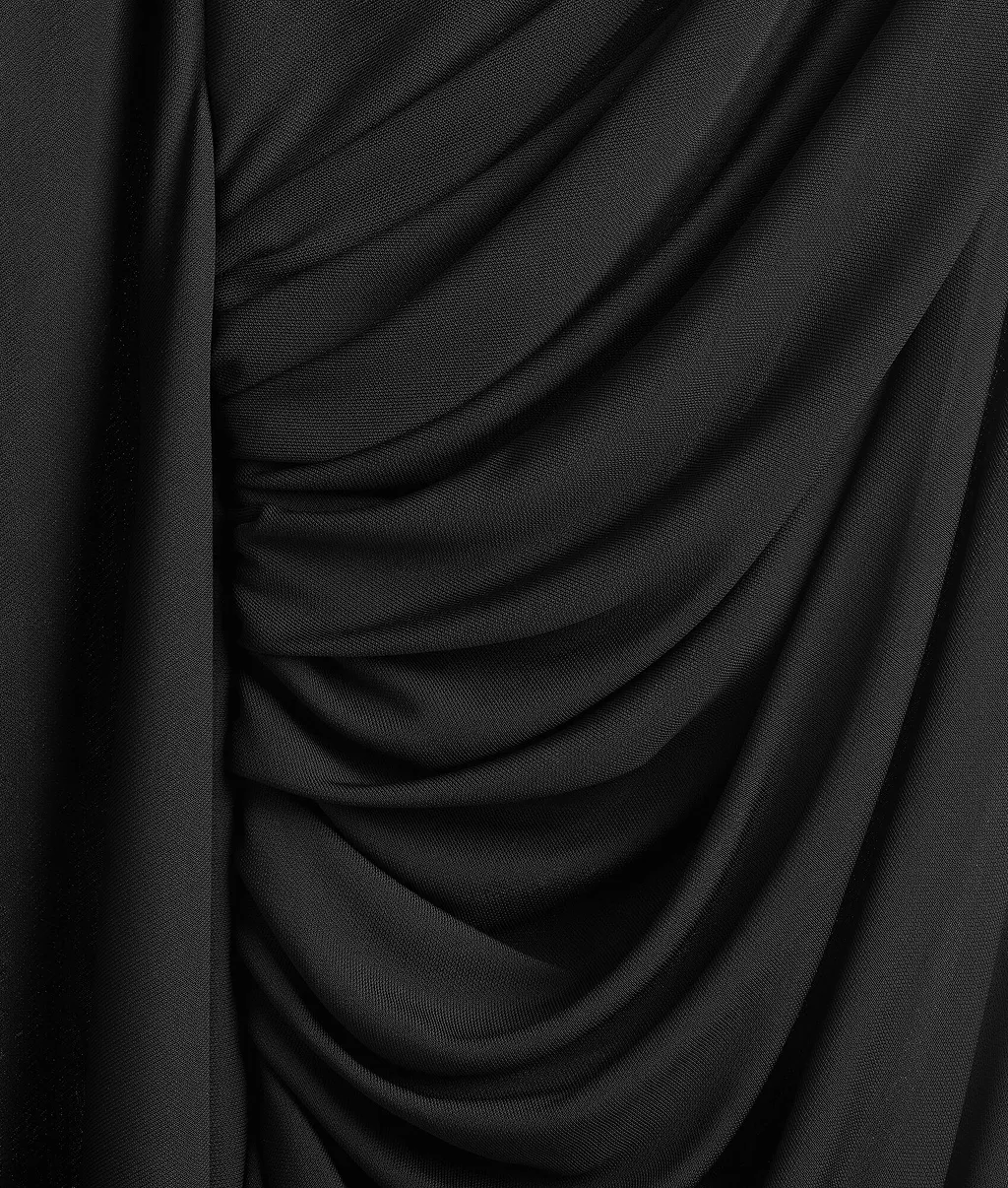 Viscose Jersey Draped Dress
