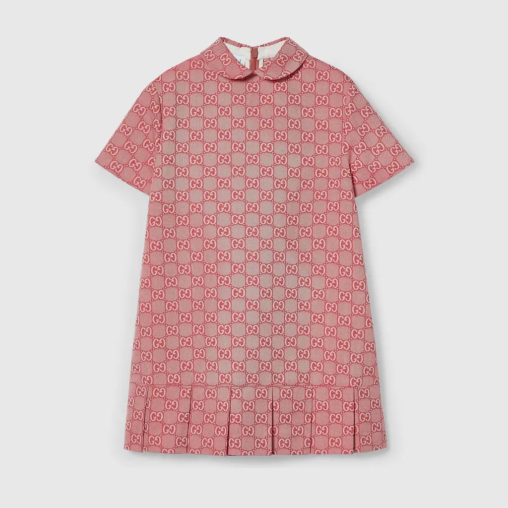 Children's Gg Cotton Twill Dress