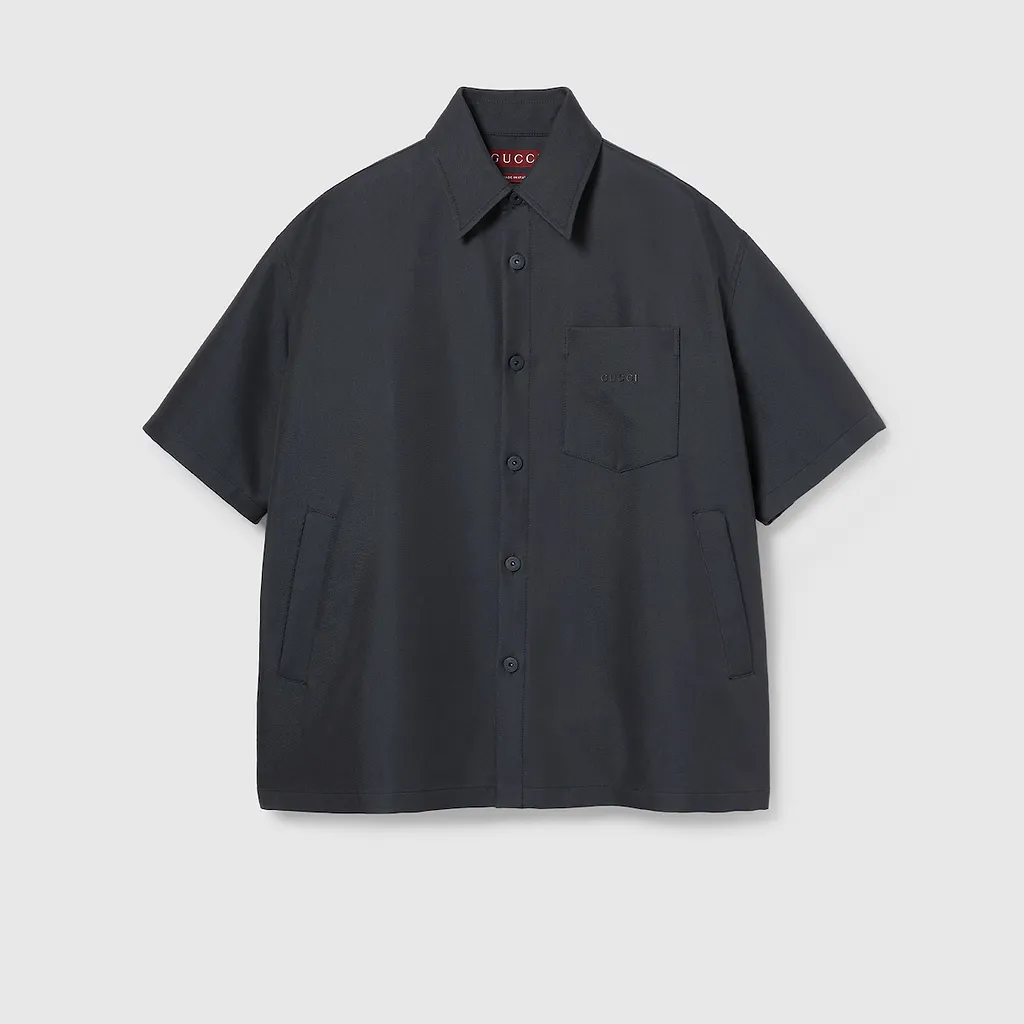 Oversize Cotton Gabardine Shirt