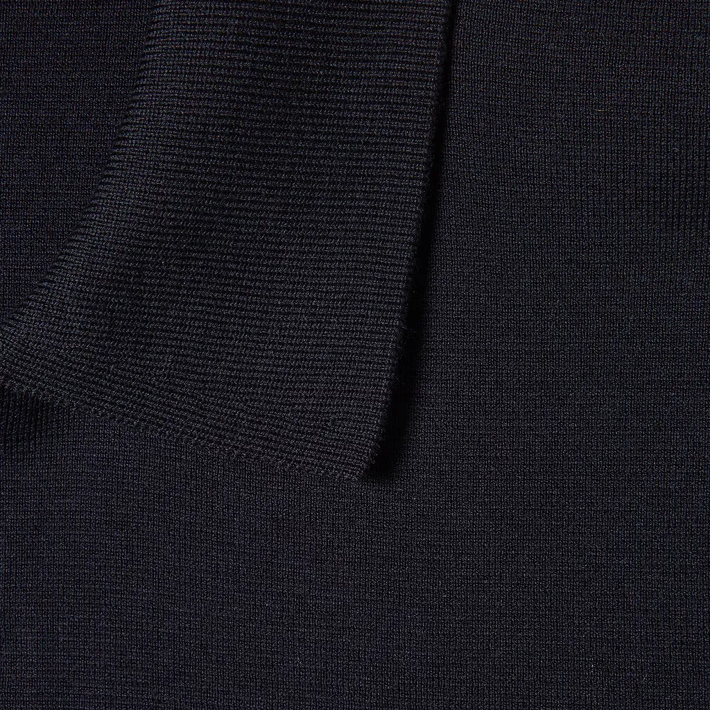 Silk Cotton Knit Polo Shirt