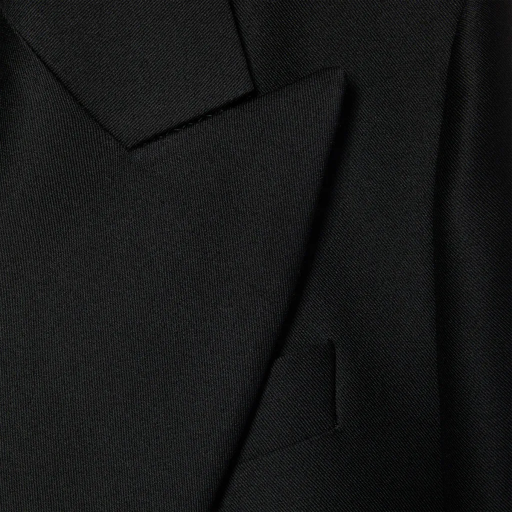 Wool Silk Gabardine Jacket