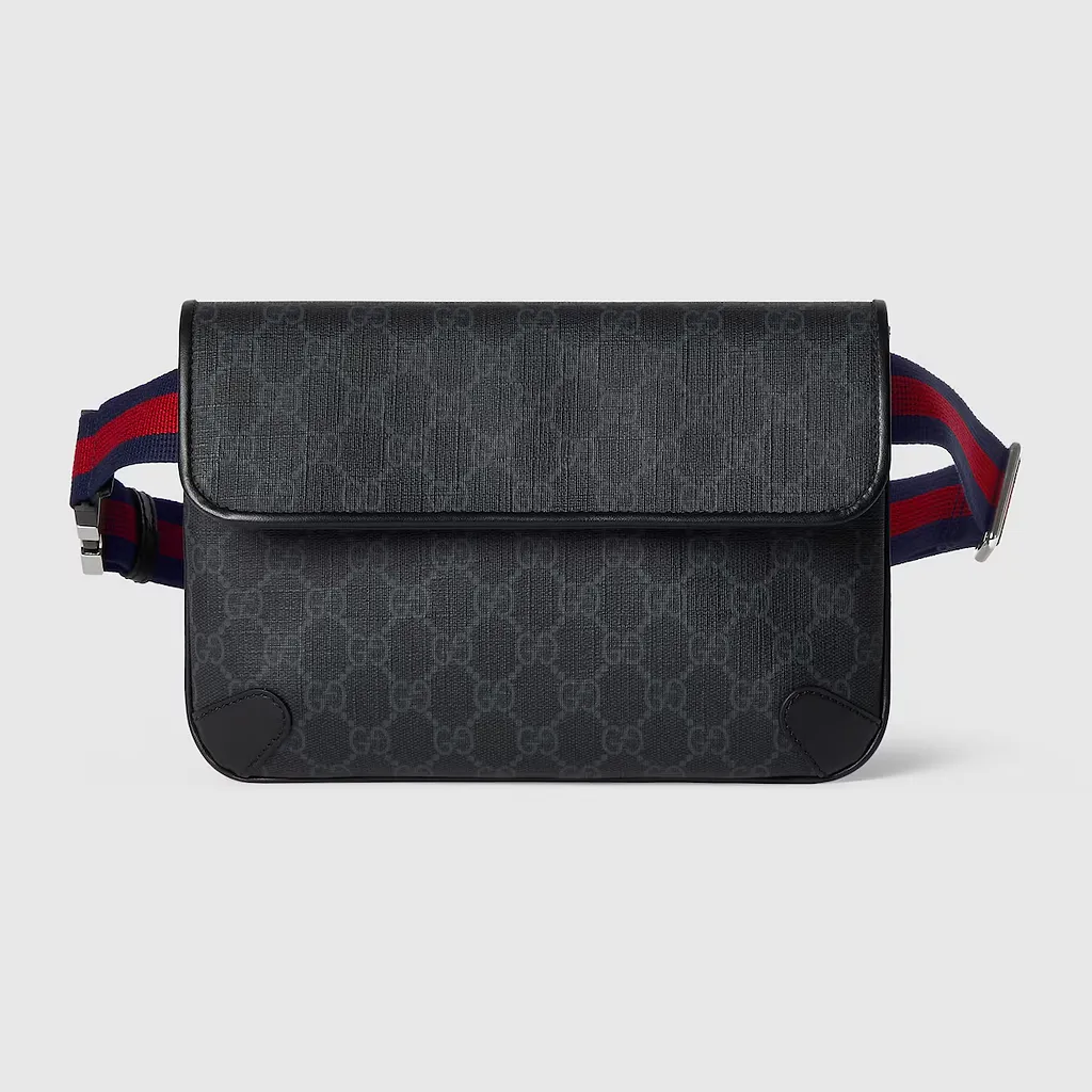 Gg Black Small Belt Bag