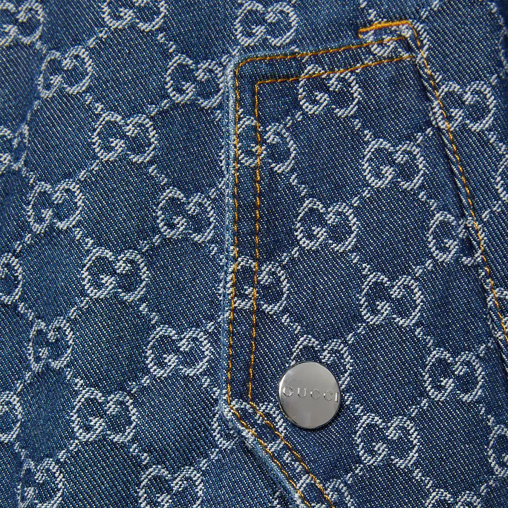 Gg Denim Jacquard Jacket