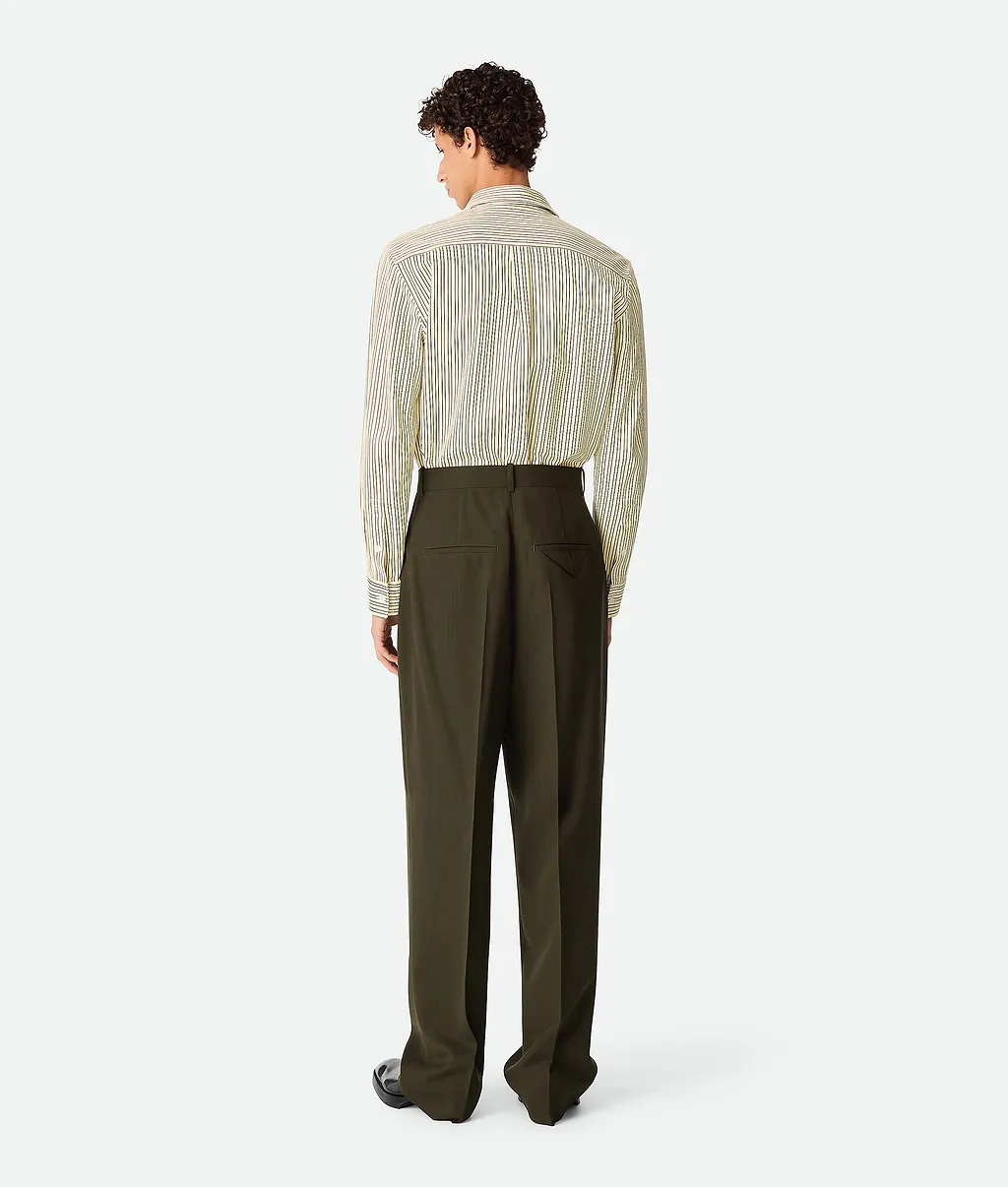 Light Wool Wide Leg Trousers