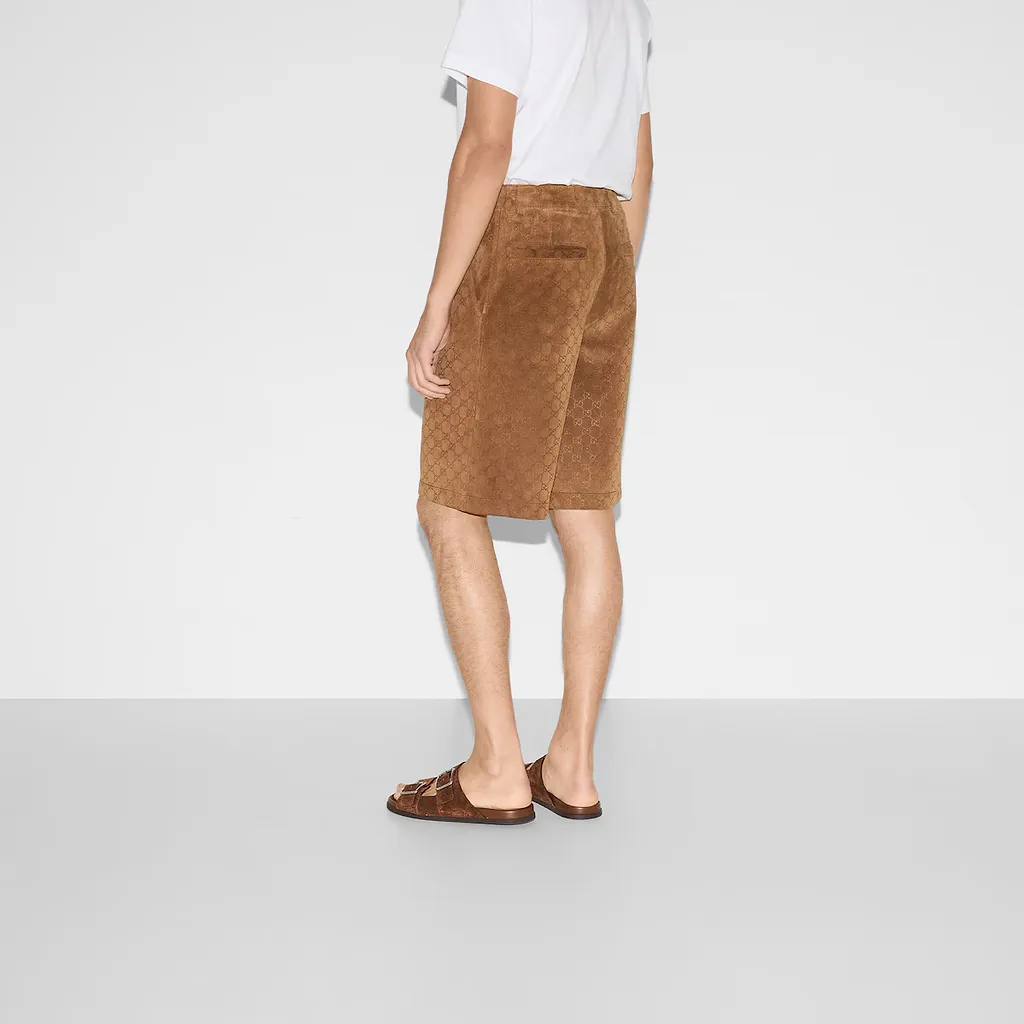 Gg Suede Shorts