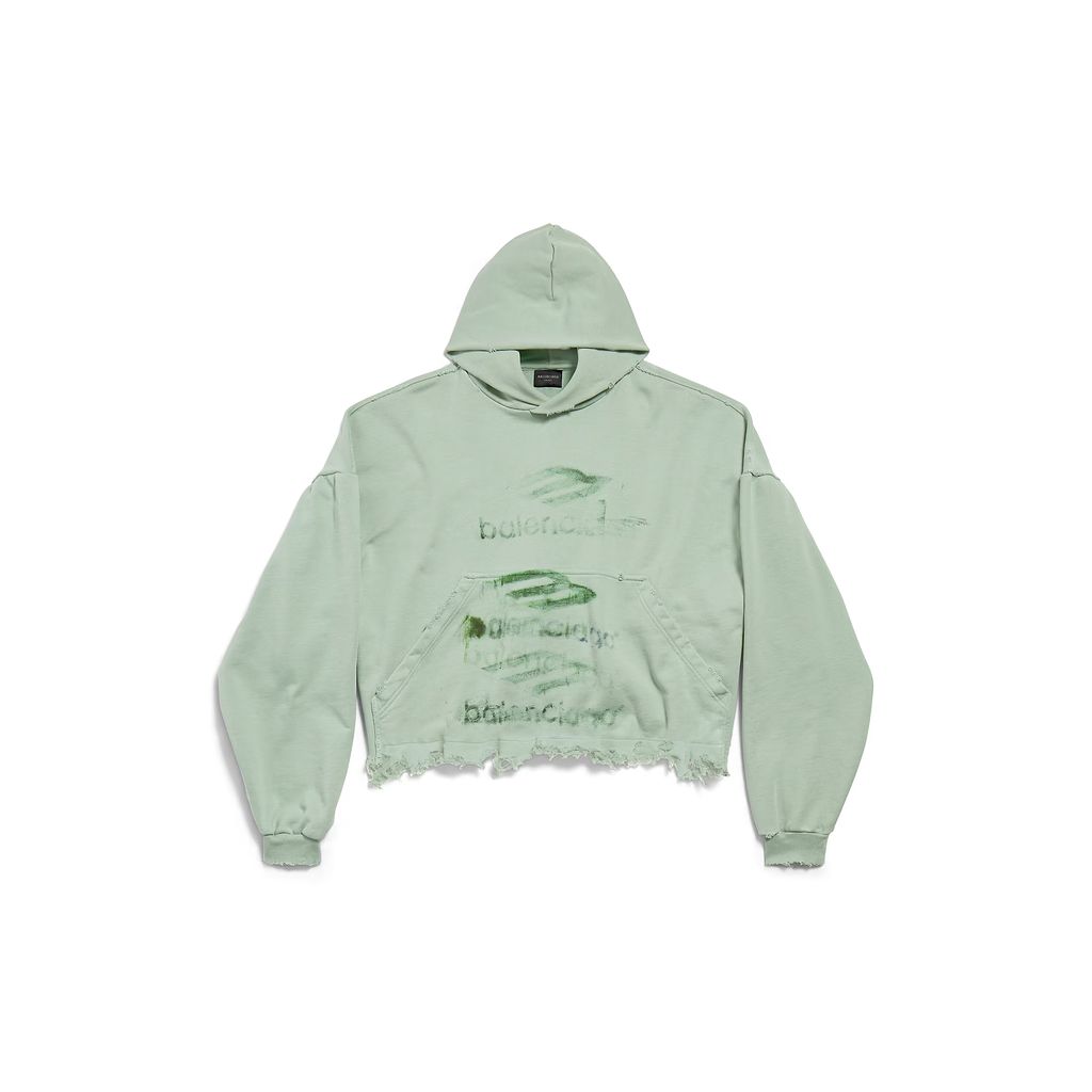 Diy Imprint Cropped Hoodie