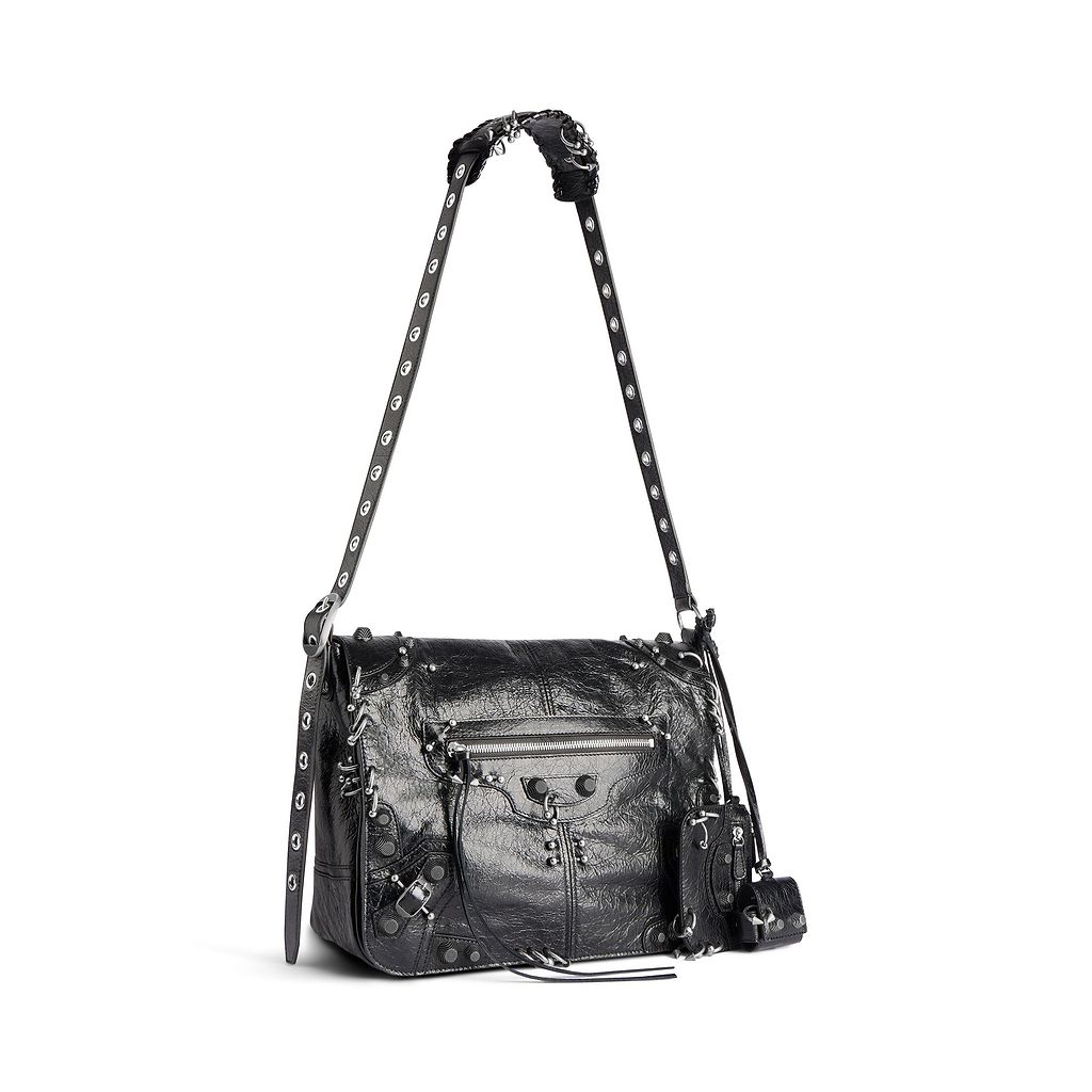 Le Cagole Medium Messenger Bag With Piercings
