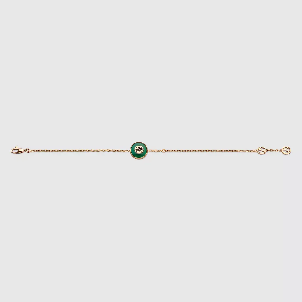 Gucci Interlocking 18K Chain Bracelet