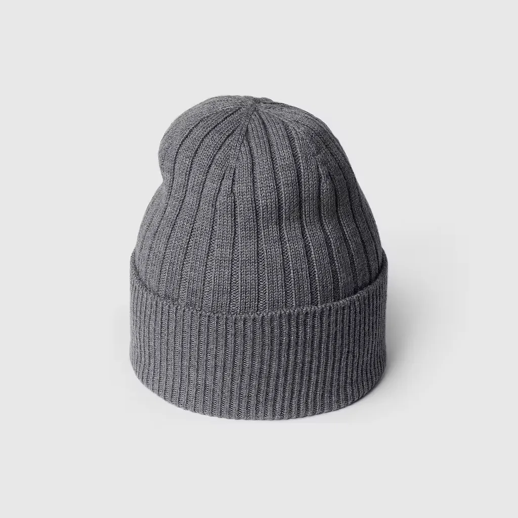 Rib Knit Wool Hat