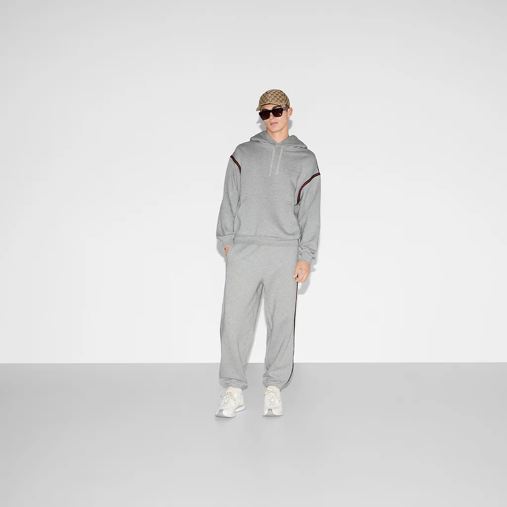 Cotton Jersey Jogging Pant With Web