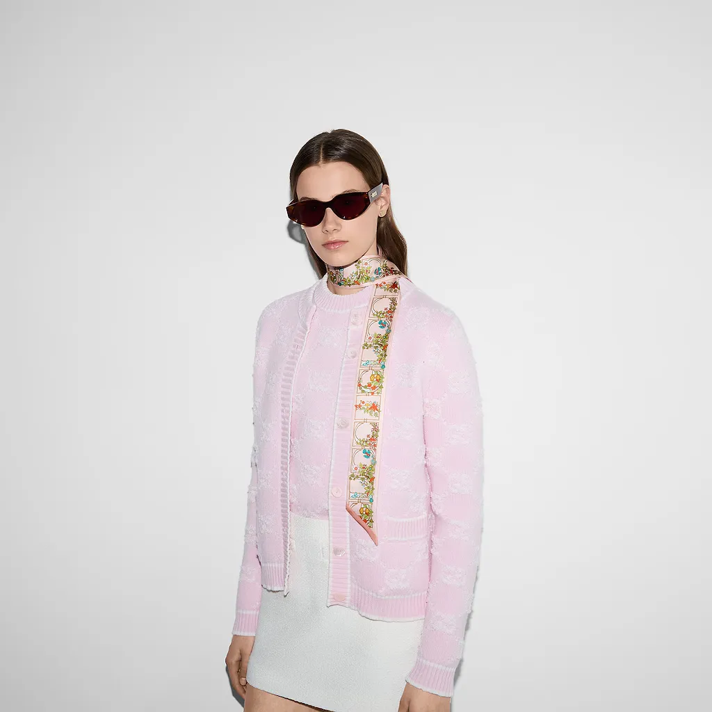 Printed Silk Neck Bow