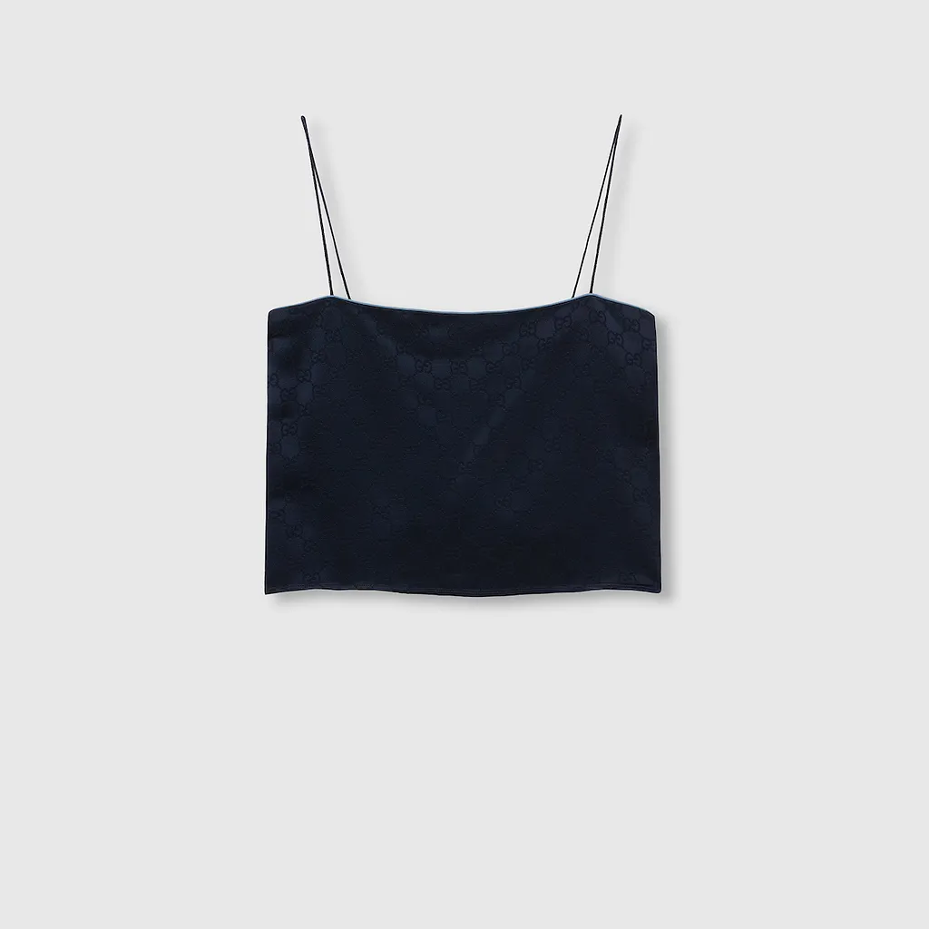Gg Satin Top