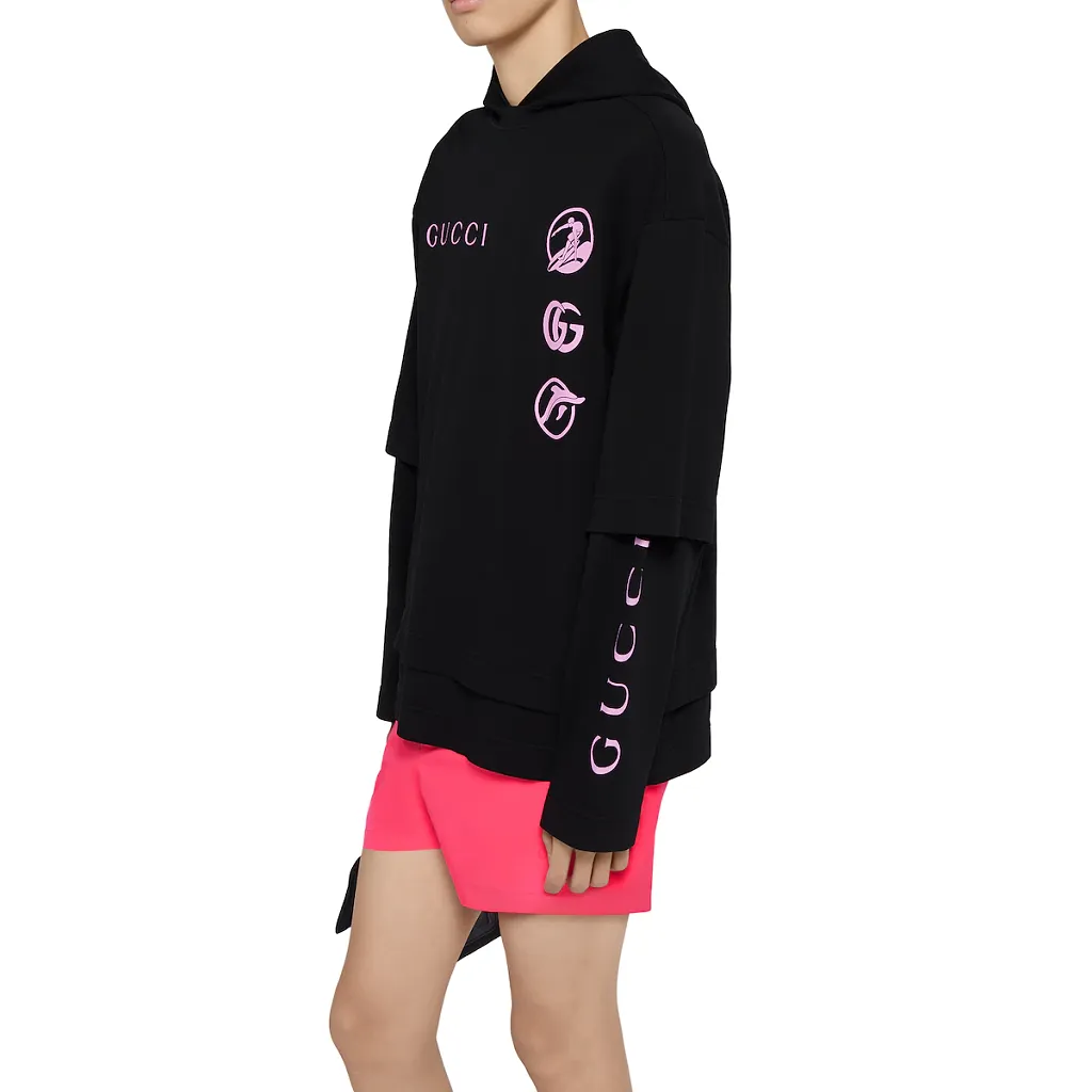 Printed Cotton Jersey Long-Sleeve T-Shirt