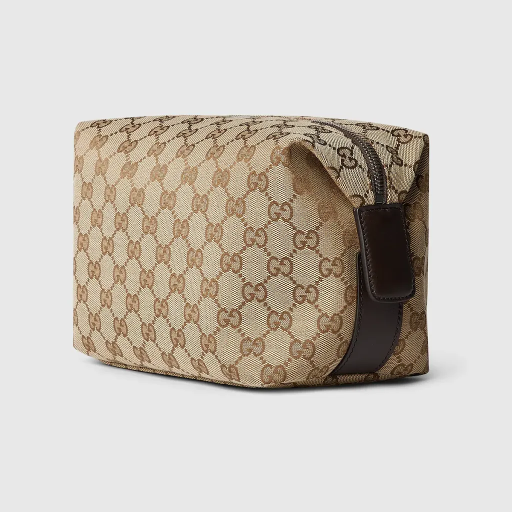 Gg Canvas Small Toiletry Case