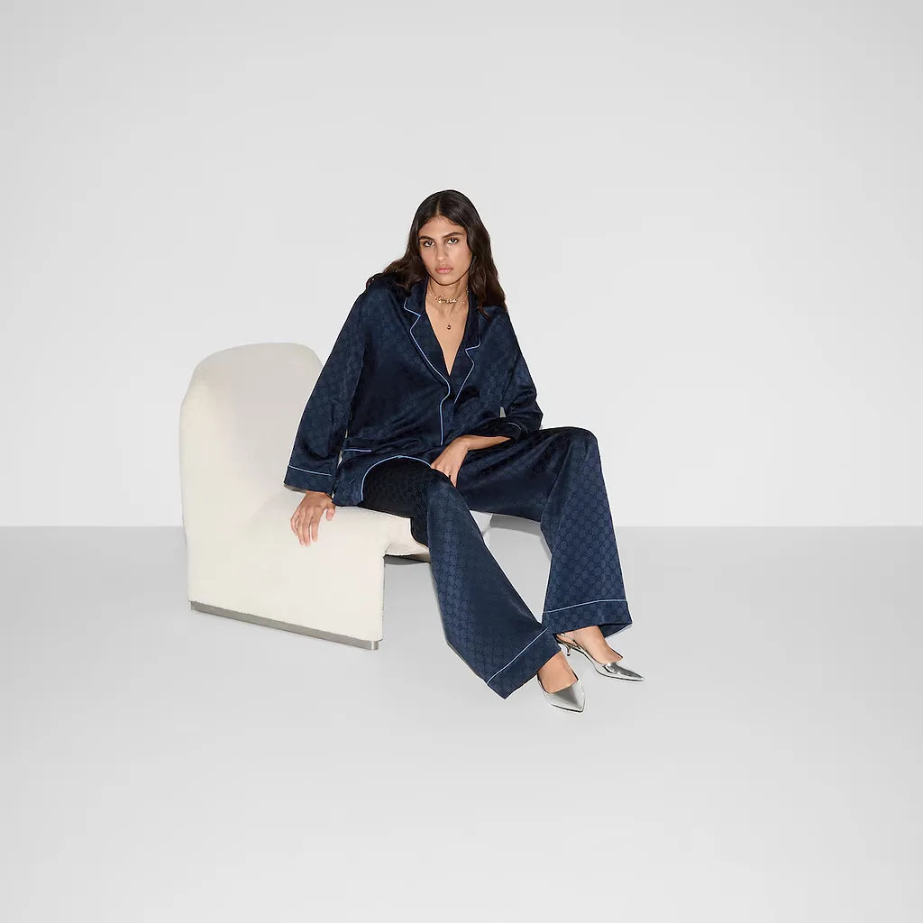 Gg Satin Shirt