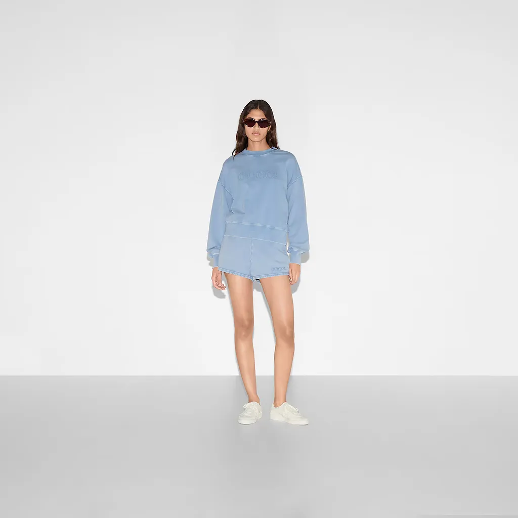 Embroidered Cotton Jersey Sweatshirt