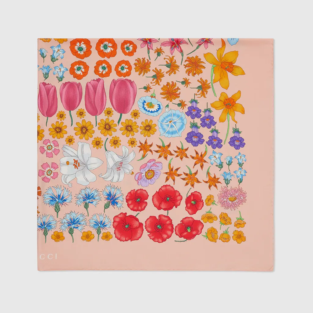 Printed Silk Carré