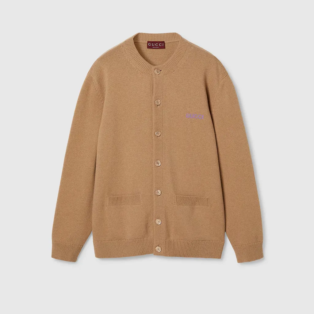 Wool Cashmere Knit Cardigan