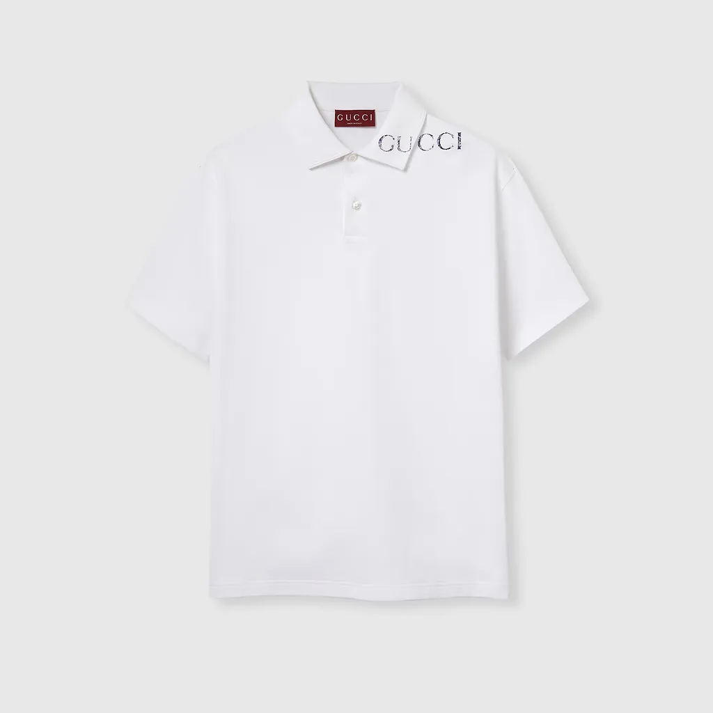 Printed Cotton Polo Shirt