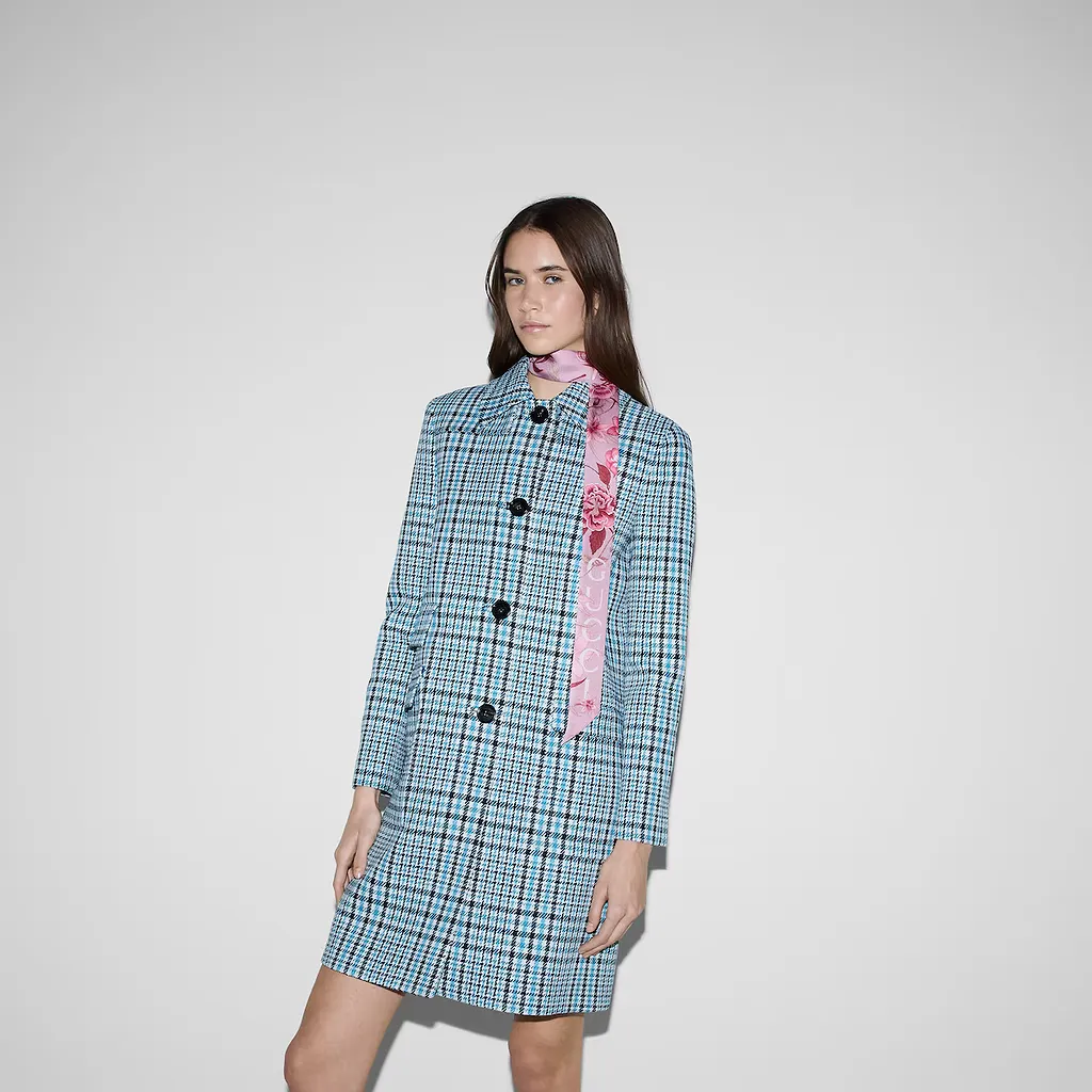 Printed Silk Neck Bow